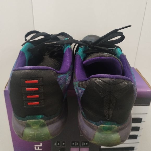 Nike Kobe Bryant X 10 Peach Jam Overcome Emerald Purple 705317-305 Mens Size 11. - Picture 5 of 11